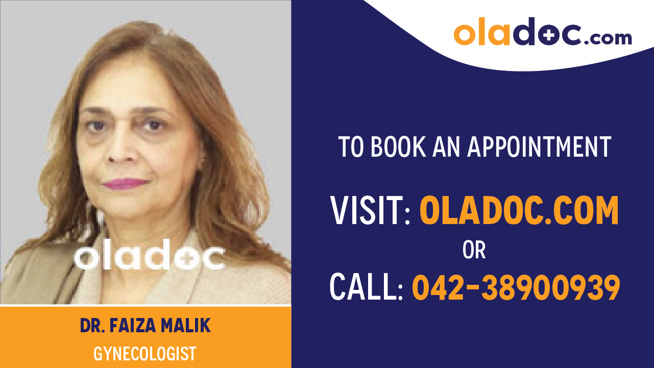 Book appointment with Dr.Faiza Malik-best Gynecologist in Lahore